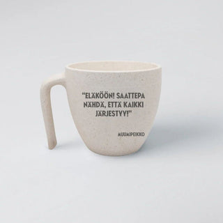 Moomintroll PaussiCup with quote Everything will be alright – Finnish eco-friendly Moomin mug